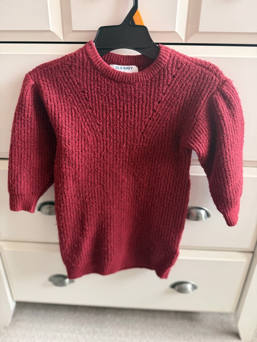 Old Navy Women's Deep Wine Crewneck Sweater